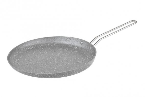 OMS Granit Krep Tava 24 CM Gri 3234000728GRİ ürün görseli 1