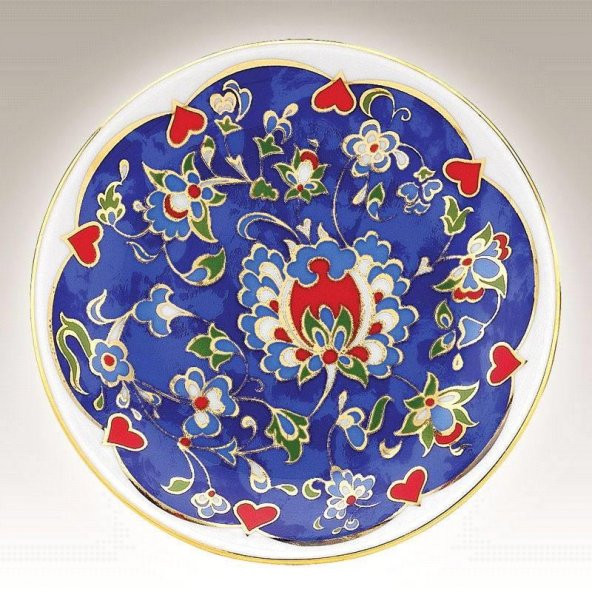 Kütahya Porselen 10 cm El Dekoru Tabak Dekor No 013884 ürün görseli 1