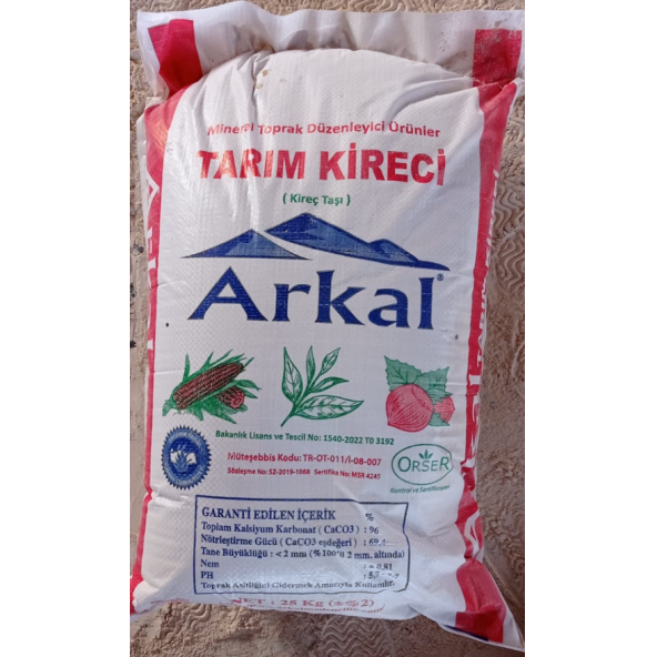 Tarım Kireci-25 KG (CaCO3 %96) ürün görseli 1