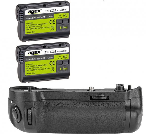 Nikon D750 İçin Ayex AX-D750 Battery Grip + 2 Ad. EN-EL15B Batarya ürün görseli 1