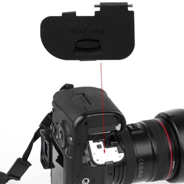 Canon EOS 70D İçin Batarya (Pil) Yeri Kapağı - Resim 8