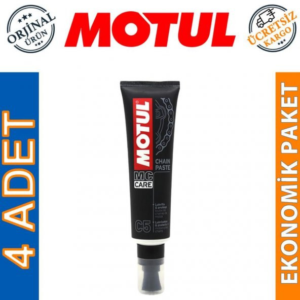 Motul C5 Chain Paste 150 ML Zincir Yağlama Kremi (4 Adet) ürün görseli 1