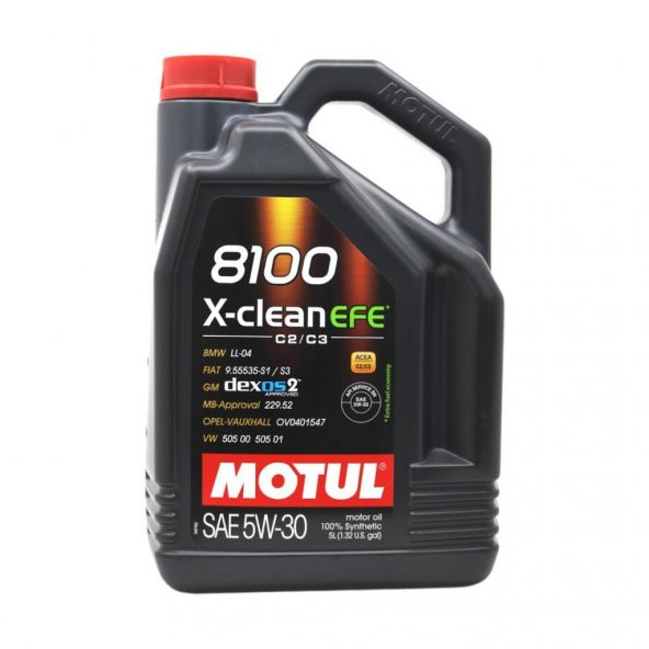 Motul 8100 X-Clean EFE 5W-30 5 Lt Tam Sentetik Motor Yağı ürün görseli 1