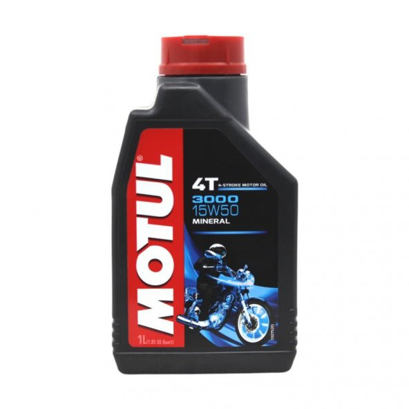 Motul 3000 15W-50 4T 1 Lt 4 Zamanlı Motosiklet Motor Yağı ürün görseli 1