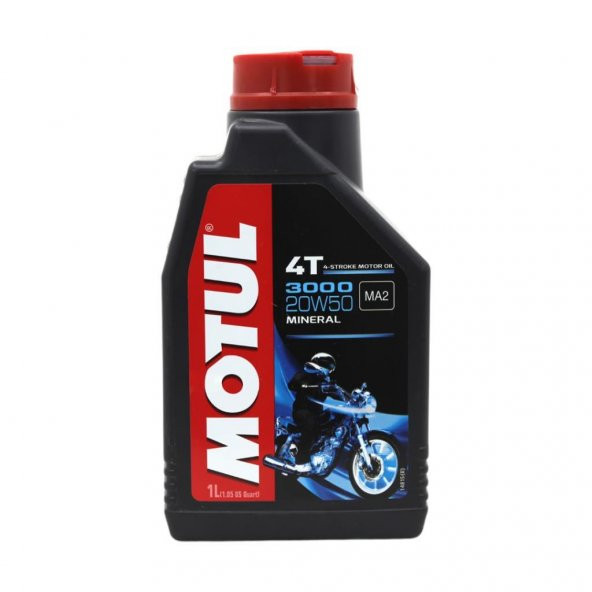 Motul 3000 20W-50 4T 1 Lt 4 Zamanlı Motosiklet Motor Yağı ürün görseli 1