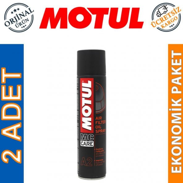 Motul A2 Air Filter Oil Spray 400 ML Hava Filtresi Temizleyici Sprey (2 Adet) ürün görseli 1