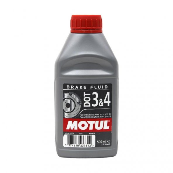 Motul Dot 3 & 4  Brake Fluid 500 ML Fren Hidrolik Yağı ürün görseli 1