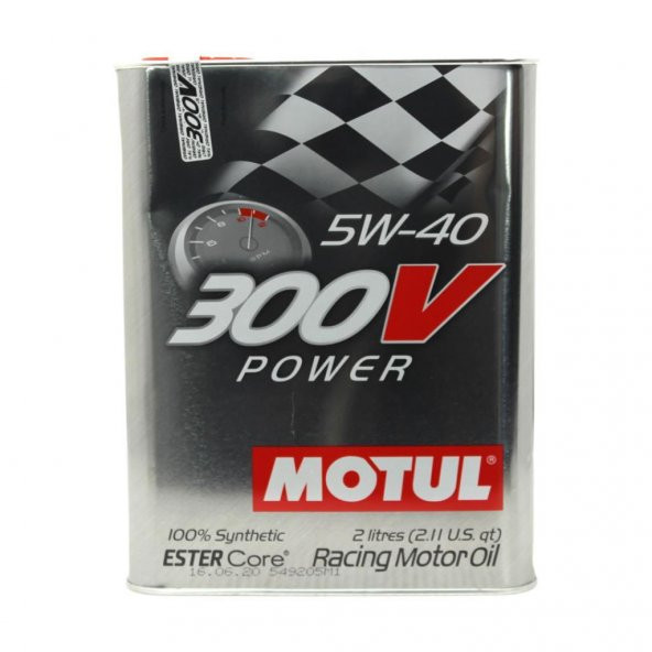 Motul 300V Power 5W-40 2 Lt Tam Sentetik Yarış Motor Yağı ürün görseli 1