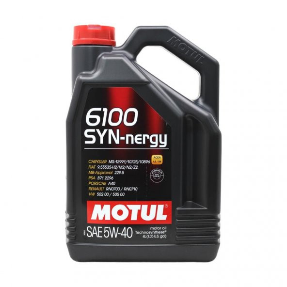 Motul 6100 Syn-Nergy 5W-40 4 Lt Dizel Benzinli Motor Yağı ürün görseli 1