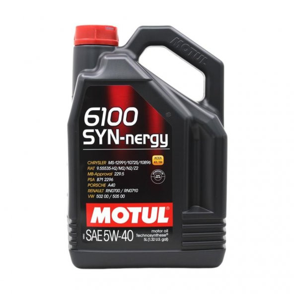 Motul 6100 SYN-Nergy 5W-40 5 Lt Dizel Benzinli Motor Yağı ürün görseli 1
