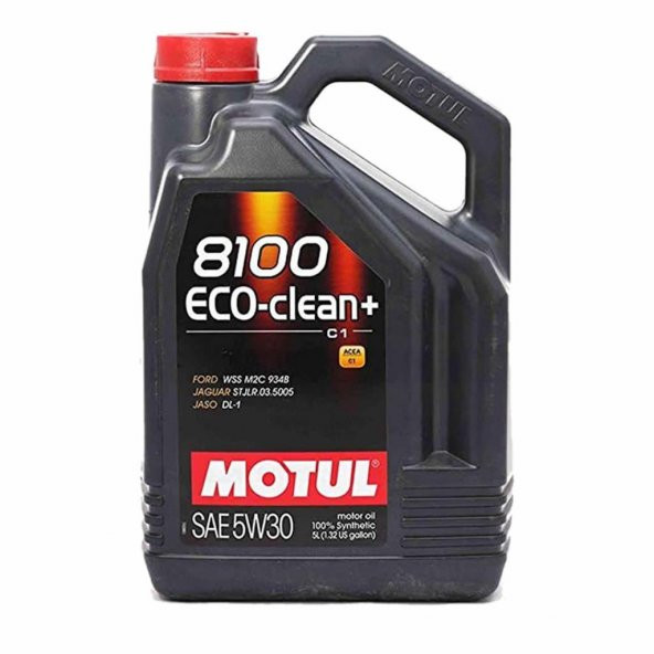 Motul 8100 Eco-Clean+ 5W-30 5 Lt Tam Sentetik Motor Yağı ürün görseli 1