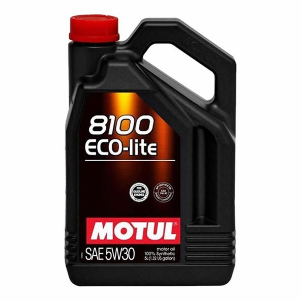 Motul 8100 Eco-Lite 5W-30 5 Lt Tam Sentetik Motor Yağı ürün görseli 1