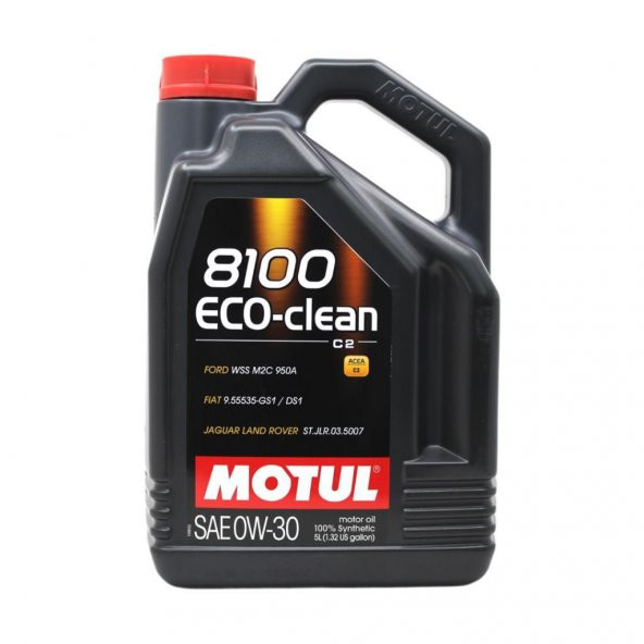 Motul 8100 Eco-Clean 0W-30 5 Lt Tam Sentetik Motor Yağı ürün görseli 1