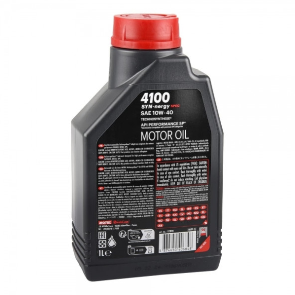 Motul 4100 SYN-nergy Spec 10W40 1 Lt Motor Yağı - Resim 2