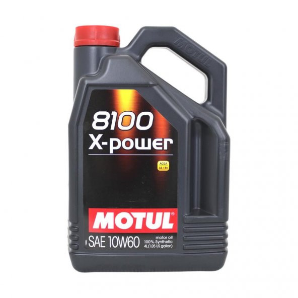 Motul 8100 X-Power 10W-60 4 Lt Tam Sentetik Motor Yağı ürün görseli 1