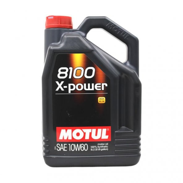 Motul 8100 X-Power 10W-60 5 Lt Tam Sentetik Motor Yağı ürün görseli 1