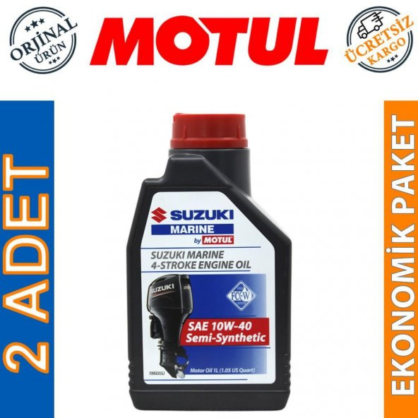 Motul Suzuki Marine 4T SAE 10W-40 1 Lt Tekne Motor Yağı (2 Adet) ürün görseli 1