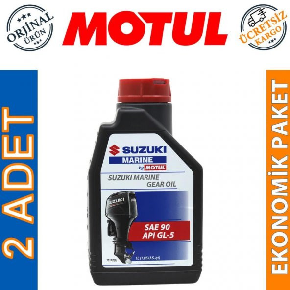 Motul Suzuki Marine Gear 90 1 Lt Tekne Şanzıman Kuyruk Yağı (2 Adet) ürün görseli 1