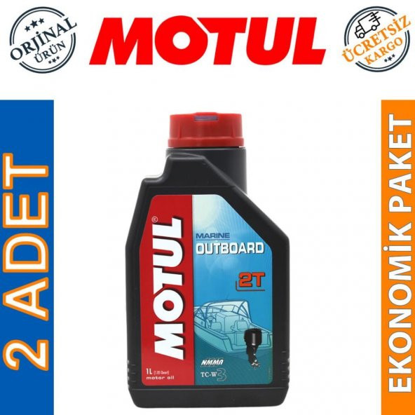 Motul Marine Outboard 2T 1 Lt 2 Zamanlı Tekne Motor Yağı (2 Adet) ürün görseli 1
