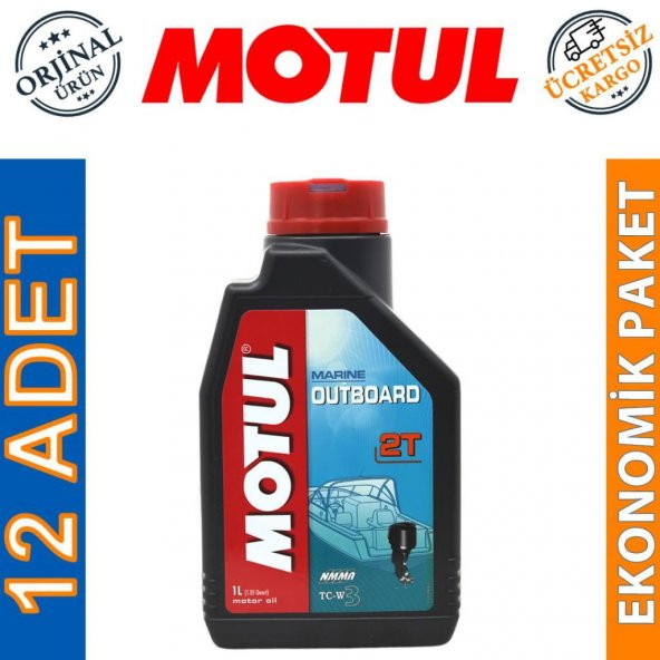 Motul Marine Outboard 2T 1 Lt 2 Zamanlı Tekne Motor Yağı (12 Adet) ürün görseli 1