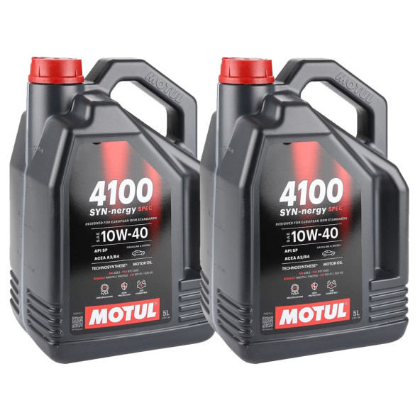 Motul 4100 Syn-nergy Spec 10W40 5 Lt Motor Yağı (2 Adet) ürün görseli 1
