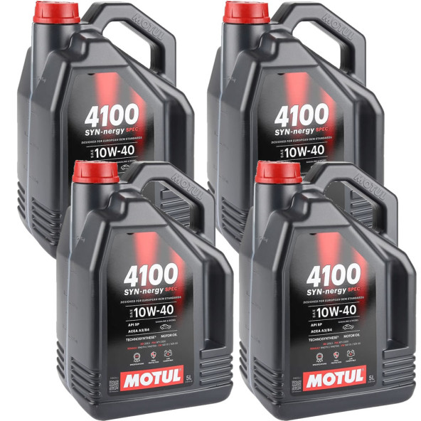 Motul 4100 Syn-nergy Spec 10W40 5 Lt Motor Yağı (4 Adet) ürün görseli 1