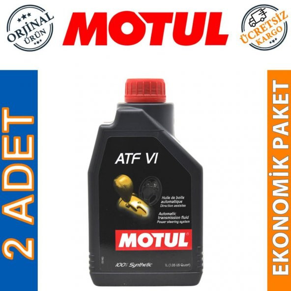 Motul ATF VI 1 Lt Tam Sentetik Otomatik Şanzıman Yağı (2 Adet) ürün görseli 1