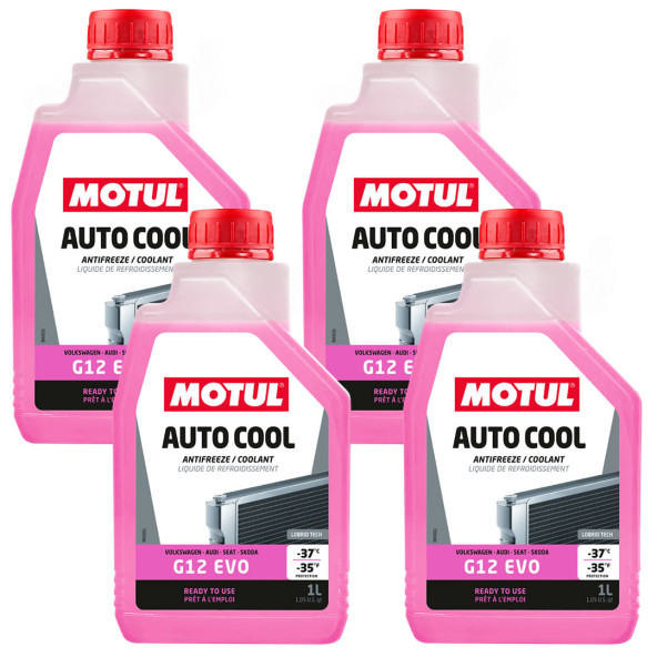 Motul Auto Cool G12 Evo 1 Lt Pembe Antifriz (4 Adet) ürün görseli 1