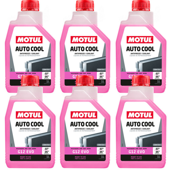 Motul Auto Cool G12 Evo 1 Lt Pembe Antifriz (6 Adet) ürün görseli 1