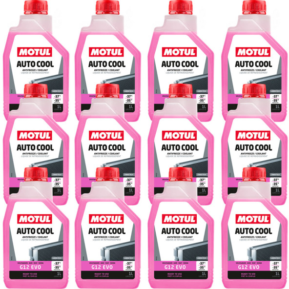 Motul Auto Cool G12 Evo 1 Lt Pembe Antifriz (12 Adet) ürün görseli 1