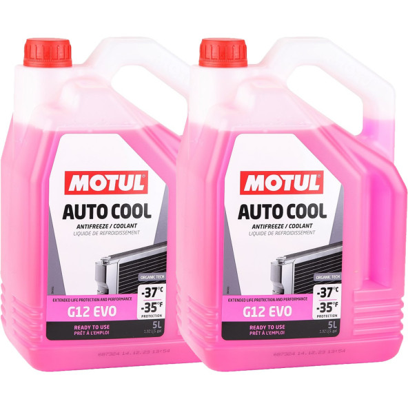 Motul Auto Cool G12 EVO Pembe Antifriz 5 Lt (2 Adet) ürün görseli 1