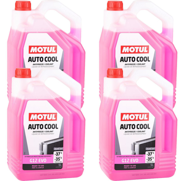 Motul Auto Cool G12 EVO Pembe Antifriz 5 Lt (4 Adet) ürün görseli 1
