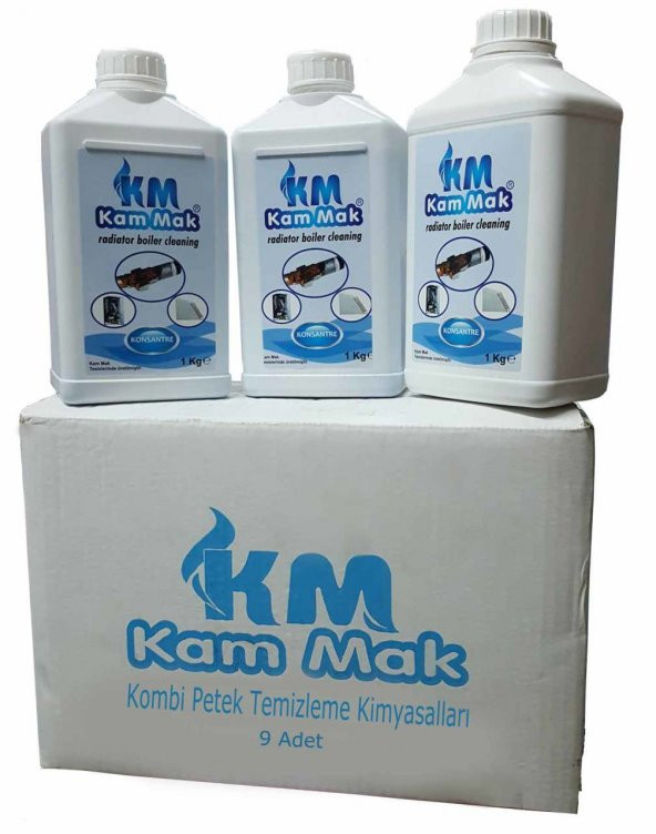 Kombi Petek Tesisat Temizleme Kimyasalı 1 Koli 9 Adet ürün görseli 1