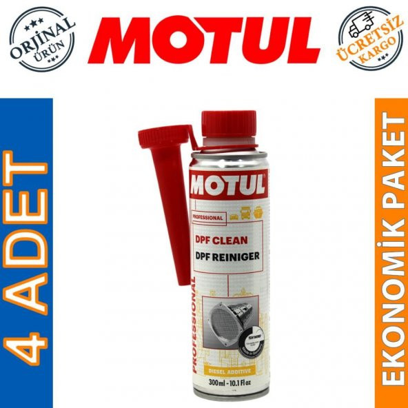 Motul DPF Clean 300 ML Dizel Partikül Filtre Temizleyici (4 Adet) ürün görseli 1