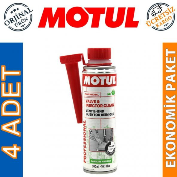 Motul Valve & Injector 300 ML Valf Enjektör Temizleyici (4 Adet) ürün görseli 1
