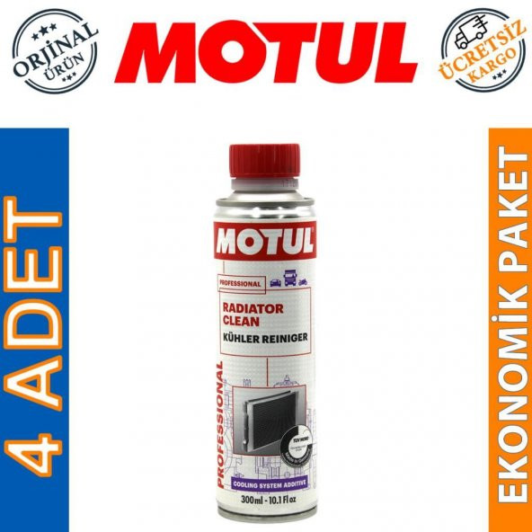 Motul Radiator Clean 300 ML Radyatör Sistem Temizleyici (4 Adet) ürün görseli 1