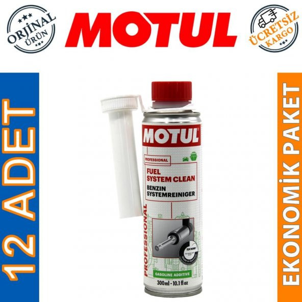 Motul Fuel System Clean 300 ML Benzin Yakıt Temizleyici (12 Adet) ürün görseli 1