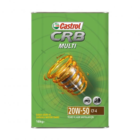 Castrol Crb Multi 20W-50 16 Lt Ağır Vasıta Dizel Motor Yağı ürün görseli 1