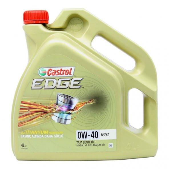 Castrol Edge Titanium 0W-40 4 Lt Tam Sentetik Motor Yağı ürün görseli 1