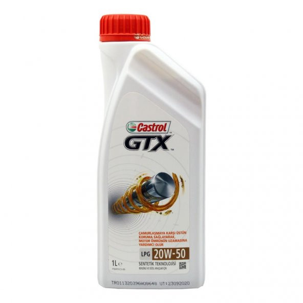 Castrol GTX LPG 20W-50 1 Lt LPGli Araç Motor Yağı ürün görseli 1