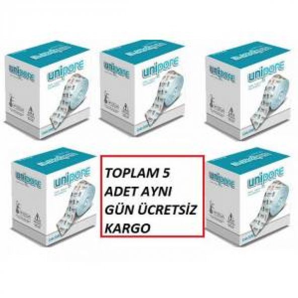 Tıbbi Elastik Flaster Unipore Fix (Hipoallerjenik) 10 cm x 10 mt 5 adet ürün görseli 1