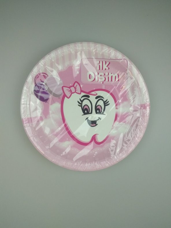 İLK DİŞİM PEMBE TABAK 8Lİ ürün görseli 1