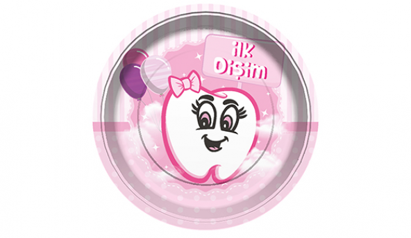 İLK DİŞİM PEMBE TABAK 8Lİ - Resim 2
