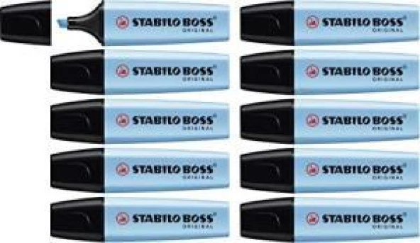 FOSFORLU KALEM STABILO BOSS MAVI 10 LU (70/31) ürün görseli 1