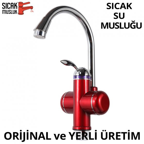 Elektrikli Sıcak Musluk Ani Su Isıtıcı Termal Şofben Musluk ASG-1K ürün görseli 1