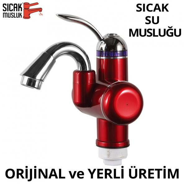 Elektrikli Sıcak Musluk Ani Su Isıtıcı Termal Şofben Musluk ASG-3K ürün görseli 1