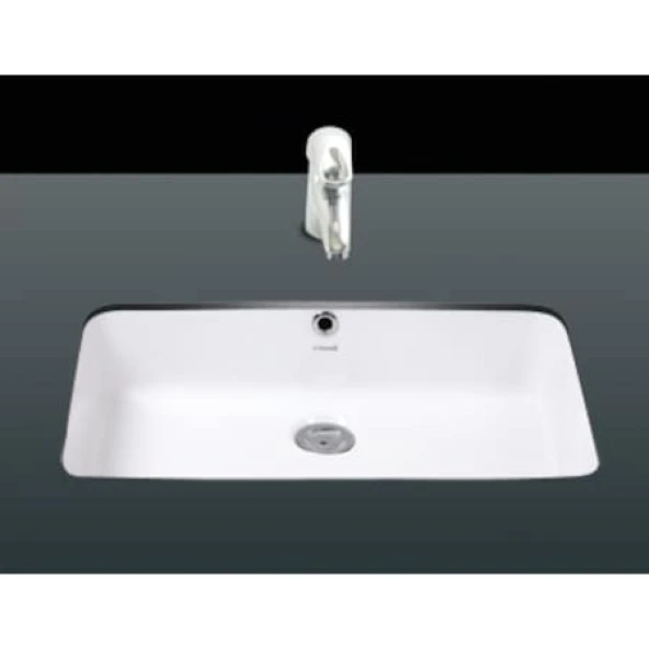 Creavit TP730 Tezgah Altı Dikdörtgen Lavabo 30*50 cm Beyaz ürün görseli 1
