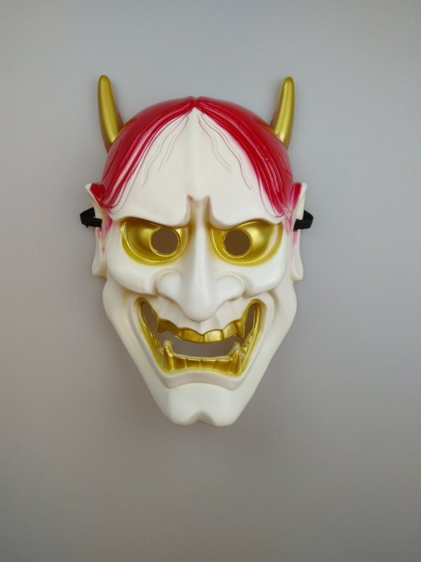 CADILAR BAYRAMI HALLOWEEN DEVİL ŞEYTAN MASKE BEYAZ ürün görseli 1