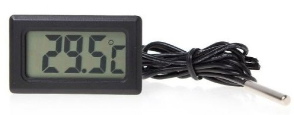 AEK-Tech Mini Dijital Prob Termometre (siyah) - Resim 4