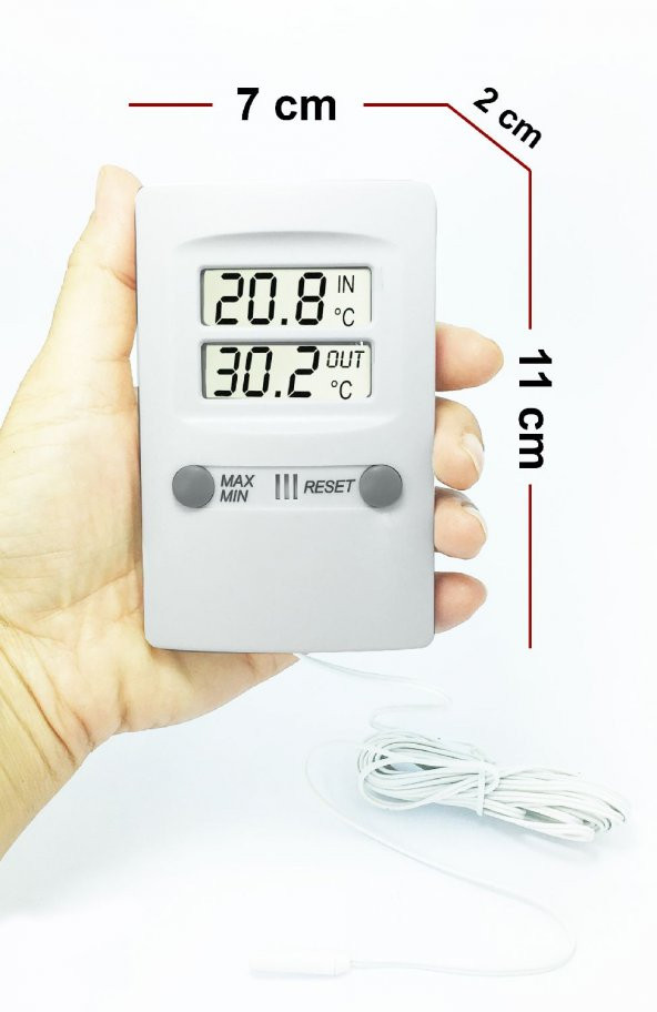 TFA 30.1009 Uzun Problu İç Dış Min-Max Dijital Termometre - Resim 6